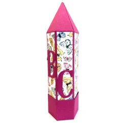 Geschenkverpackung Buntstift: Handgemachte Geschenkbox aus Karton zur Einschulung (6,2 x 22 cm)