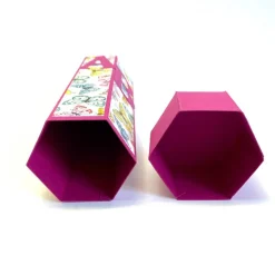 Geschenkverpackung Buntstift: Handgemachte Geschenkbox aus Karton zur Einschulung (6,2 x 22 cm)