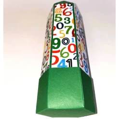 Geschenkverpackung Buntstift: Handgemachte Geschenkbox aus Karton zur Einschulung (6,2 x 22 cm)