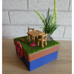 Geschenkverpackung Garten / Schrebergarten / Ausflug / Picknick