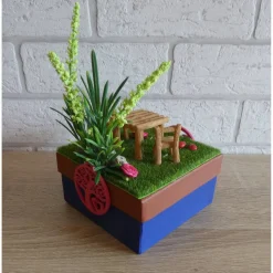 Geschenkverpackung Garten / Schrebergarten / Ausflug / Picknick