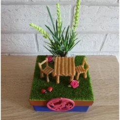 Geschenkverpackung Garten / Schrebergarten / Ausflug / Picknick