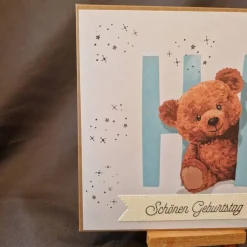 Geschenkverpackung  Geburtstagsgeschenke  Teddybär  Sternedekoration  Partydekoration