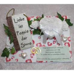 Geschenkverpackung, Geldverpackung: - Liebe ist Poesie der Sinne -