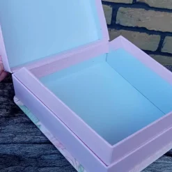 Geschenkverpackung Geschenktasche Geschenkbox, 2 Größen, rosa oder hellblau
