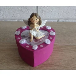 Geschenkverpackung Herz mit Engelchen