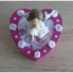 Geschenkverpackung Herz mit Engelchen