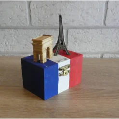 Geschenkverpackung Holztruhe - Reise - Paris