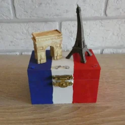 Geschenkverpackung Holztruhe - Reise - Paris