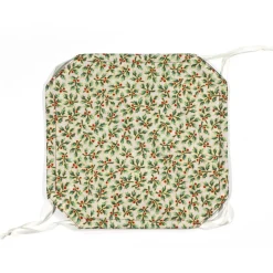 Geschenkverpackung Ilex grün gold – Wiederverwendbar, handgenäht & aus Baumwolle