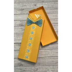 Geschenkverpackung in Hemden - Optik für Socken zum Geburtstag, Vatertag, Weihnachten etc., Box mit Fliege, Handarbeit