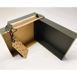 Geschenkverpackung in Kofferoptik aus Karton für ein Geldgeschenk zum Urlaub oder Reisegutschein (18x13,5x3,3 cm)