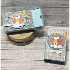 Geschenkverpackung kleine Aufmunterung Gute Besserungs Box lustiger Schneemann Winter kleine Aufmerksamkeit Stampin‘ Up!