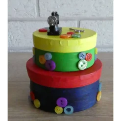 Geschenkverpackung Nähmaschine / Handarbeiten / Nähen