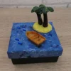 Geschenkverpackung Palmen, Meer, Boot
