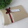 Geschenkverpackung -Pillowbox- Vintage mit Bordeaux