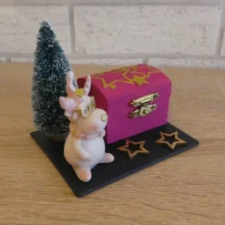 Geschenkverpackung Schneemann mit Baum