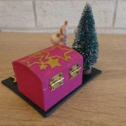 Geschenkverpackung Schneemann mit Baum