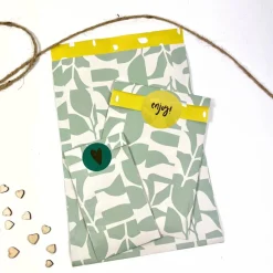 Geschenkverpackung Set SUMMER SIGNS Geschenkpapier Aufkleber Anhänger und Tüten in bunten Farben