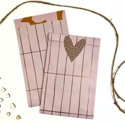 Geschenkverpackung Set SWEET CARAMEL Geschenkpapier Aufkleber Anhänger und Tüten in süßen Designs