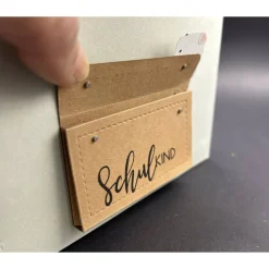 Geschenkverpackung zur Einschulung Schultasche Schulranzen **personalisierbar**