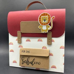Geschenkverpackung zur Einschulung Schultasche Schulranzen **personalisierbar**