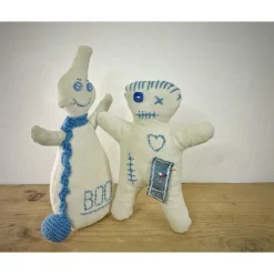 Gespenst und Voodoo Puppe - ein tolles Upcycling Unikat für Halloween oder Gothik Fans