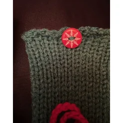 Gestrickte Socke als Verpackung für Flaschen