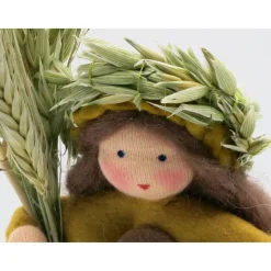 Getreidemädchen - handgefertigtes  Blumenkind - Jahreszeitentisch - Waldorf Art - Art.Nr. HE5