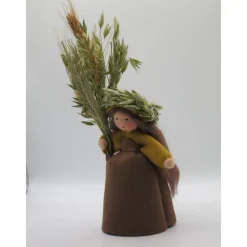 Getreidemädchen - handgefertigtes  Blumenkind - Jahreszeitentisch - Waldorf Art - Art.Nr. HE5