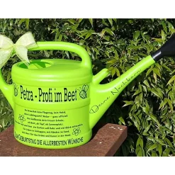 Gießkanne mit Namen Geburtstagsgeschenk, Glückwunsch für Freundin, Mama, Oma, Nachbarin oder Kollegin