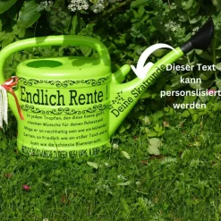 Gießkanne Rente personalisiertes Abschiedsgeschenk für Rentner , Geschenk zum Renteneintritt