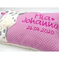 Giraffe Afrika Urlaubsreise Zoo Namenskissen Taufkissen Kuschelkissen Kindergartenkissen Geburtsgeschenk