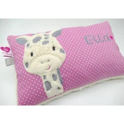 Giraffe Afrika Urlaubsreise Zoo Namenskissen Taufkissen Kuschelkissen Kindergartenkissen Geburtsgeschenk