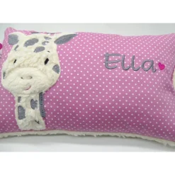 Giraffe Afrika Urlaubsreise Zoo Namenskissen Taufkissen Kuschelkissen Kindergartenkissen Geburtsgeschenk