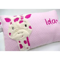 Giraffe Afrika Urlaubsreise Zoo Namenskissen Taufkissen Kuschelkissen Kindergartenkissen Geburtsgeschenk