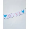 Girlande Gender Reveal / Boy or Girl / Dekoration zur Babyparty / Junge oder Mädchen / Handgefertigte Girlande aus Papie