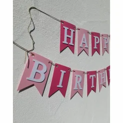 Girlande Wimpelkette Happy Birthday mit Personalisierung Geburtstagsgirlande auf Wunsch mit Namen