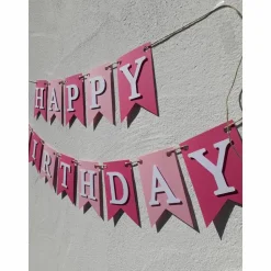 Girlande Wimpelkette Happy Birthday mit Personalisierung Geburtstagsgirlande auf Wunsch mit Namen