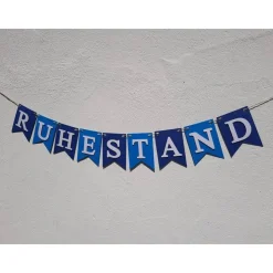 Girlande zum Ruhestand / Rente / Auf Wunsch personalisiert mit Wunschtext / Abschied /