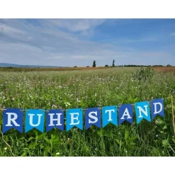 Girlande zum Ruhestand / Rente / Auf Wunsch personalisiert mit Wunschtext / Abschied /