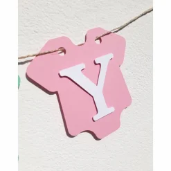 Girlande zur Geburt in zuckersüßen Pastellfarben, Babyparty, Babyshower, Dekoration in rosa, hellblau, mintgrün und flieder.