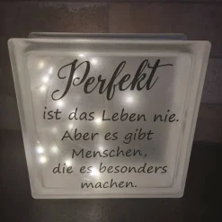 Glasbaustein "Perfekt"