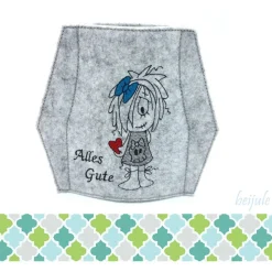 Glasmanschette Alles Gute