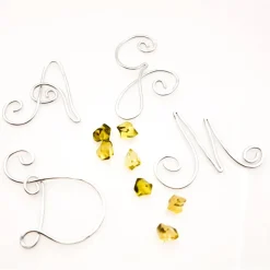 Glasmarker für Wein- oder Sektglas Glasmarkierer Glasring Initialen Buchstaben