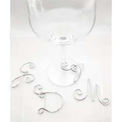 Glasmarker für Wein- oder Sektglas Glasmarkierer Glasring Initialen Buchstaben