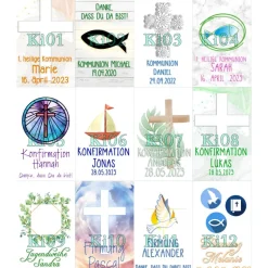 Glücksbringer Same des Lebens Anhänger silberfarben gelb mit 3D-Acrylperle und Karabiner