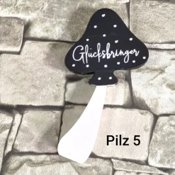Glücksbringer to go - Handgemachter Pilz aus Keracraft – Das Mitbringsel für Prüfung, Job & Birthday!