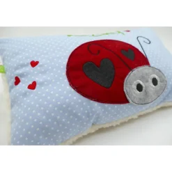 Glückskäfer Marienkäfer Namenskissen Kuschelkissen Kindergartenkissen Geburtsgeschenk Kinderkissen Taufgeschenk