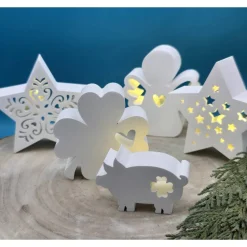 Glückskleeblatt aus Raysin – Handgegossene Kleeblätter in Pastellfarben für sanftes Licht